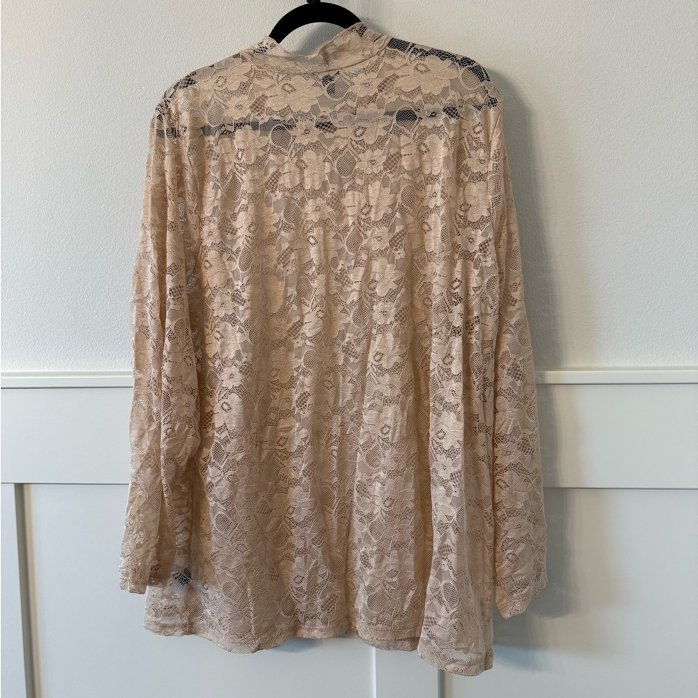 Torrid Lace Blouse in Cream